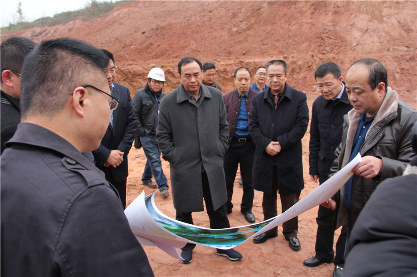 市委副書記、市長趙輝視察華強(qiáng)溝水庫工程建設(shè)