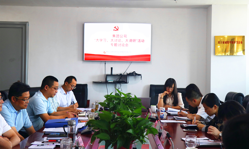 集團公司黨委組織召開“大學習、大討論、大調(diào)研”專題討論會
