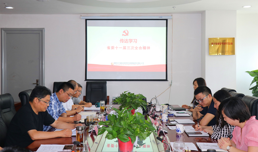 集團(tuán)公司黨委書記、董事長姜俊宣講省委十一屆三次全會(huì)精神